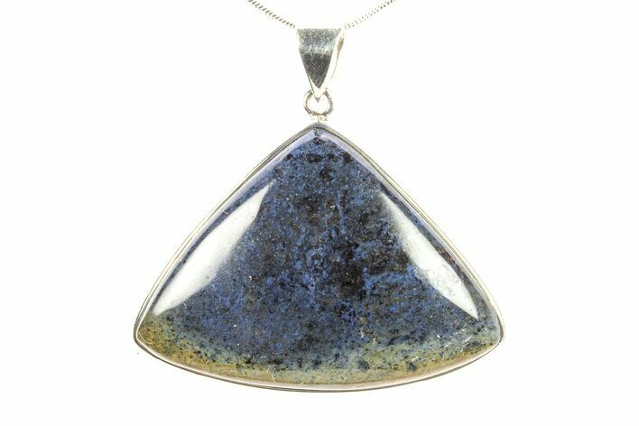 Polished Dumortierite Pendant - Sterling Silver #279314